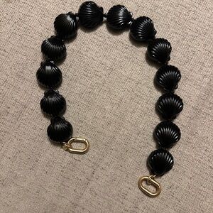 Clare V. Black Scallop Shortie Strap